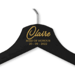 Claire's Black Wood Hanger - Adult