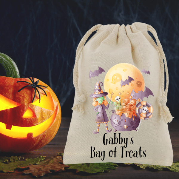 Brewing Witch - Personalised Halloween Sack