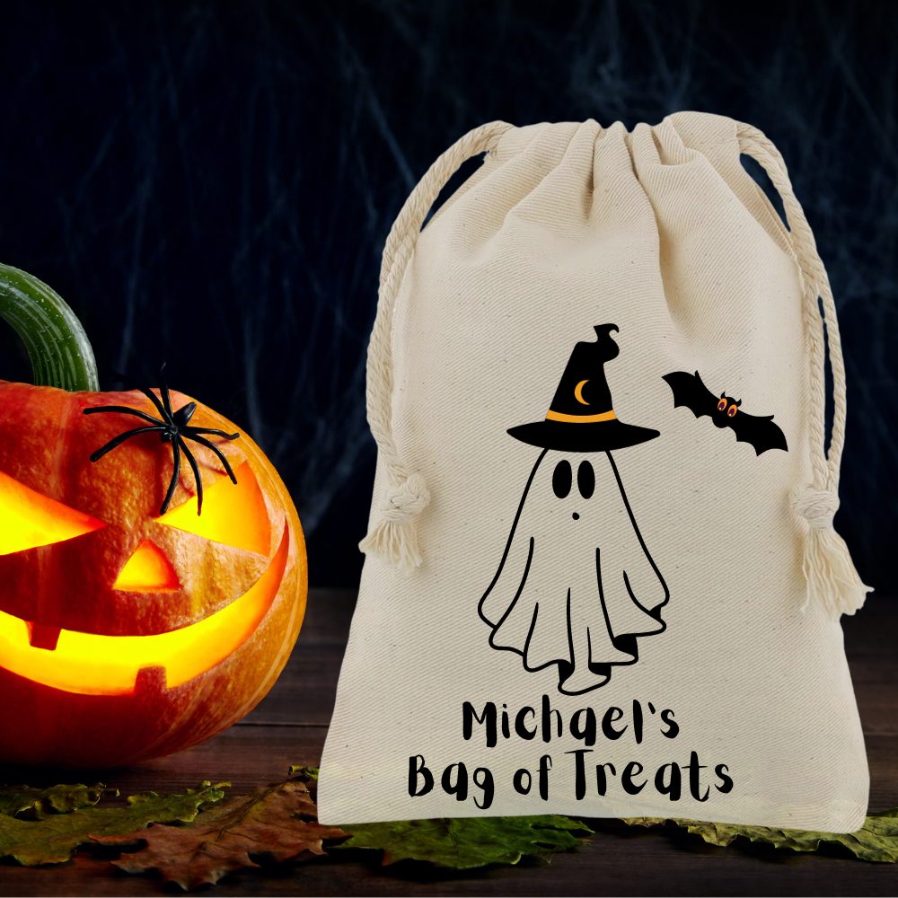 3-3.jpg Ghost - Personalised Halloween Sack - Image 1