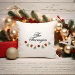 The... Bunting - Personalised Christmas Cushion