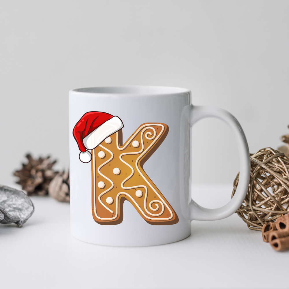 BISCUIT_INITIAL_MUG.png Biscuit Initial - Christmas Mug - Image 1