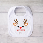 Reindeer Boy -  Personalised Christmas Bib