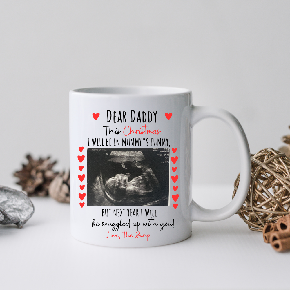 DEAR_DADDY_MUG.png Dear Daddy.. with Photo - Personalised Christmas Mug - Image 1