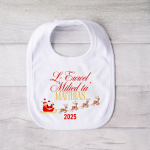 L-Ewwel Milied ta' ... Sleigh -  Personalised Christmas Bib