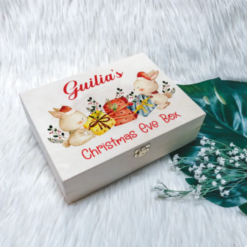 XMAS_EVE_BOX_BUNNY.png Christmas Eve Personalised Box - Bunny - Image 1