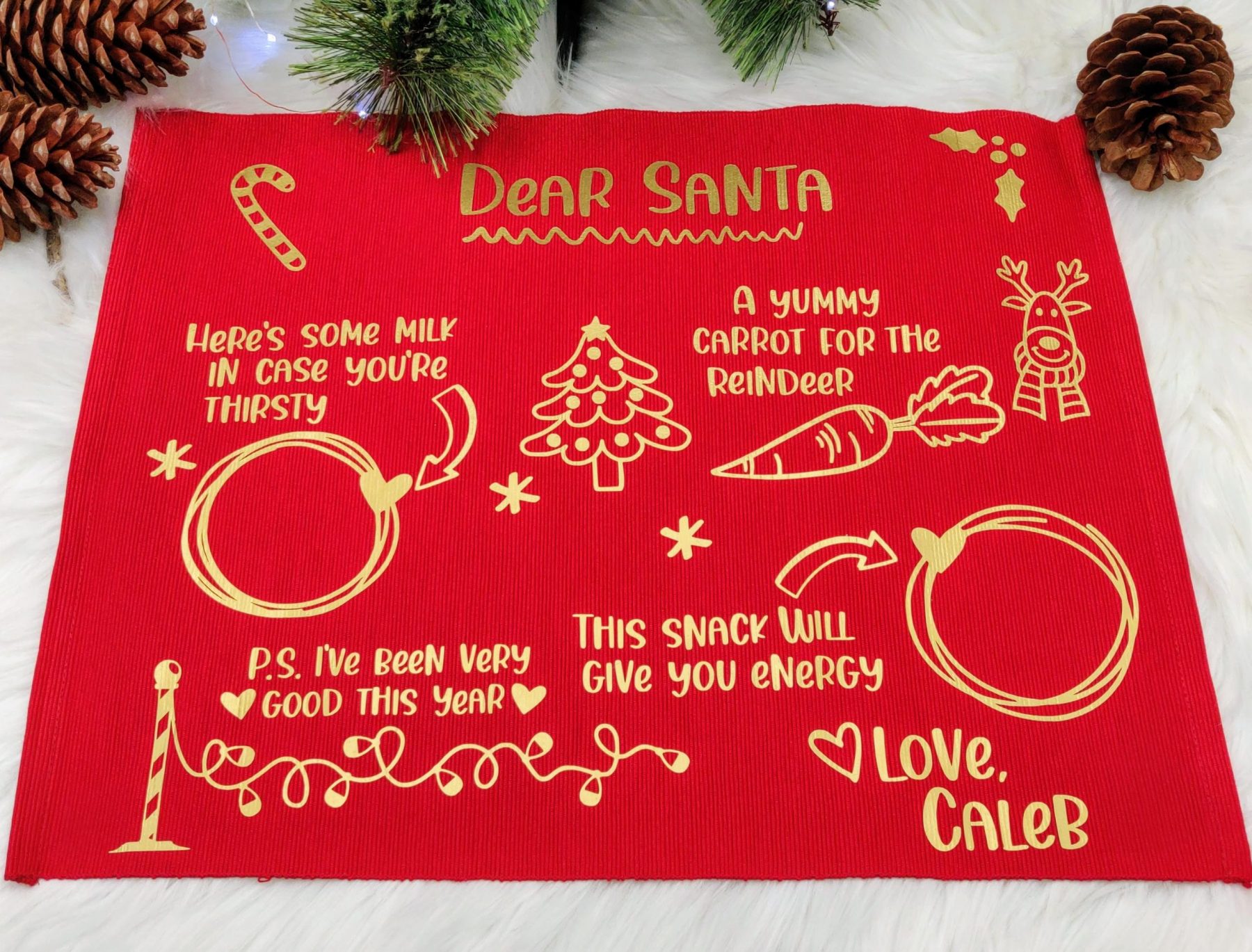 IMG_20211022_172730.jpg Personalised Santa's Mat - Image 1