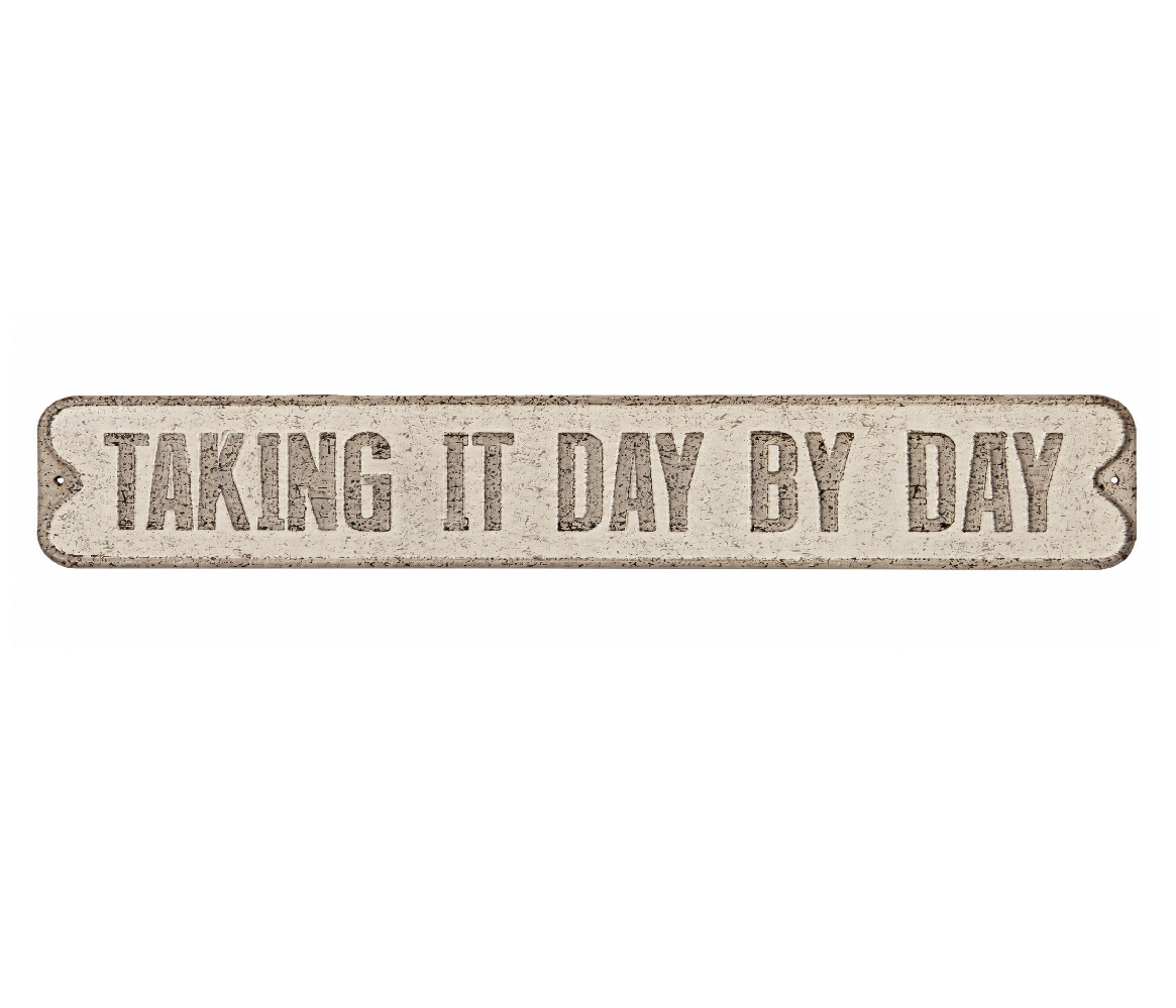 5050544417210 Taking It Day by Day - Metal Plaque - Image 1