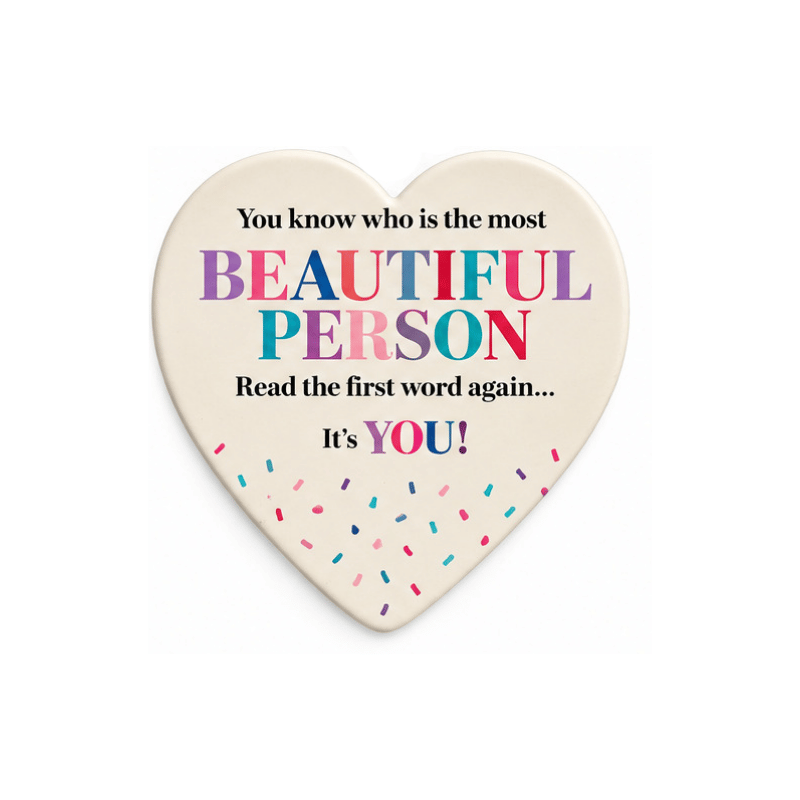 DAUGHTER_COASTER Beautiful Person Heart Coaster - Image 1