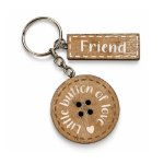 Friend – Little Button of Love Wooden Keyring
