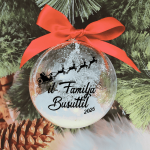 Il-Familja... Sleigh - 10cm Acrylic Bauble