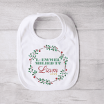 L-Ewwel Milied ta' ... Wreath - Personalised Christmas Bib