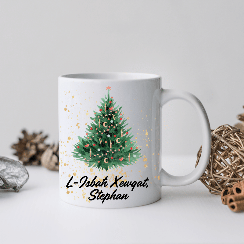 L_ISBAH_XEWQAT_PERSONALISED_MUG L-Isbaħ Xewqat - Personalised Christmas Mug - Image 1