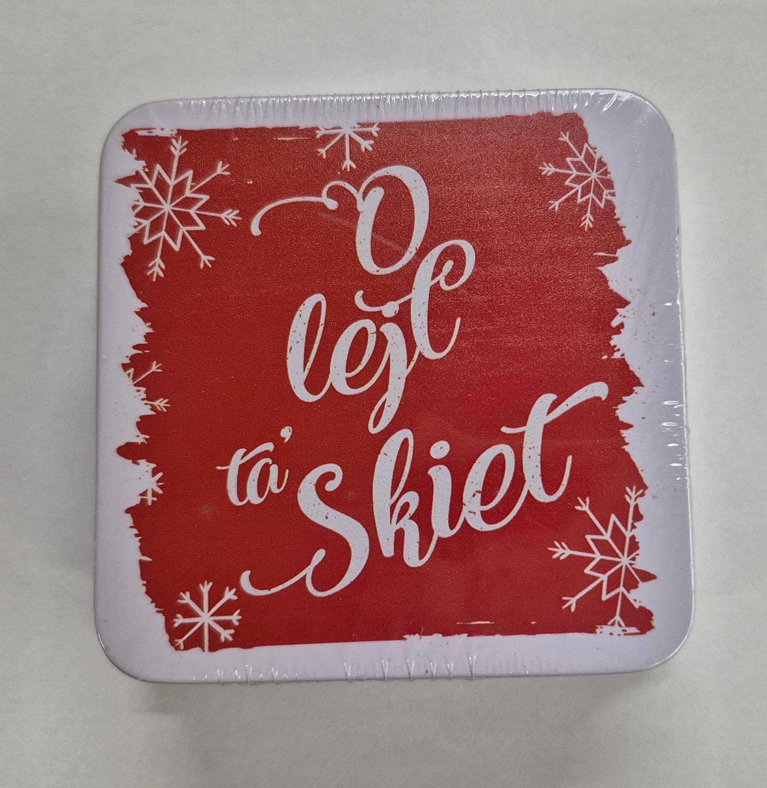 OLEJL_RED_TINBOX O Lejl ta' Skiet - Red Small Tin Box - Image 1