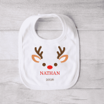 Reindeer Boy -  Personalised Christmas Bib