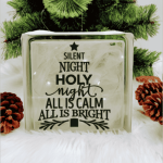 Silent Night - Glass Block