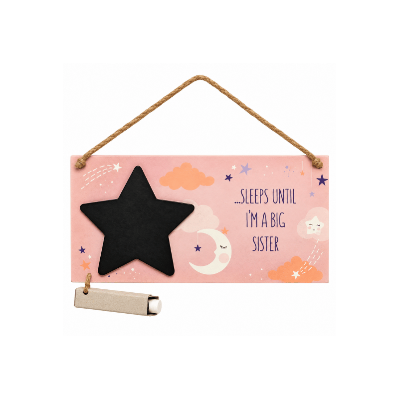 SLEEPS_UNTIL_BIG_SISTER Big Sister Countdown Hanging Plaque - Image 1