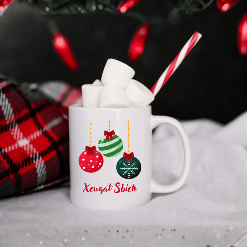 XEWQAT_SBIEH_MUG Xewqat Sbieħ - Christmas Mug - Image 1