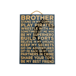 Brother – My Superhero & Best Friend Wooden Plaque