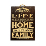 Happiest Moments at Home – Family Wooden Plaque