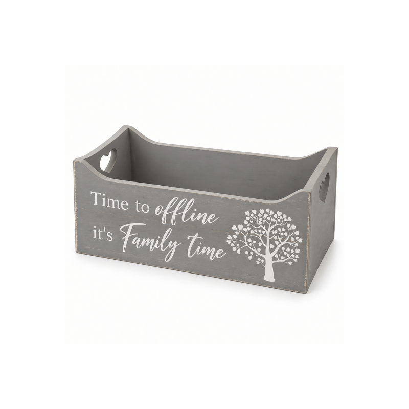OFFLINE_CRATE Time to Offline Family Time Wooden Box - Image 1